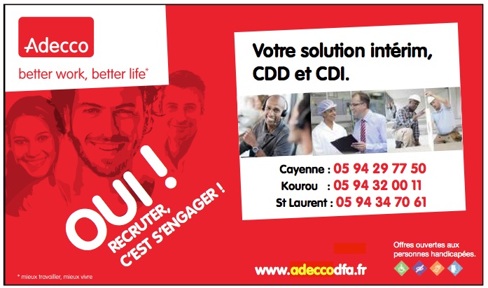 ADECCO : Les offres dâemploi de la GUYANE ADECCO : Les offres dâemploi de la GUYANE